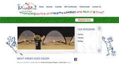 Desktop Screenshot of kinderkickz.com